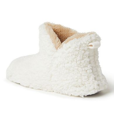 Women's Dearfoams Chelsea Furry Quilted Bootie Slippers