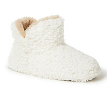 Women's Dearfoams Chelsea Furry Quilted Bootie Slippers