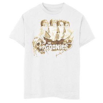 Boys 8-20 The Goonies Group Shot Behind Ship Portrait Tee