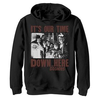 Boys 8-20 The Goonies It's Our Time Down Here Text Hoodie