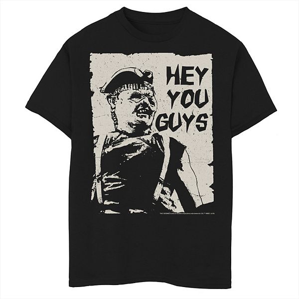 Boys 8 The Goonies Sloth Hey You Guys Portrait Tee