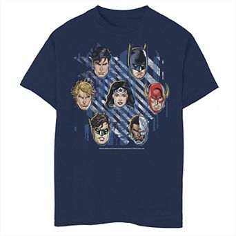 Boys 6-20 DC Comics Justice League Glitch Group Shot Tee
