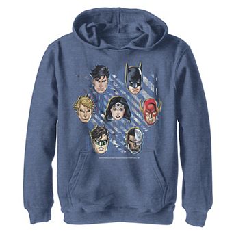 Boys 4-20 DC Comics Justice League Glitch Group Shot Hoodie