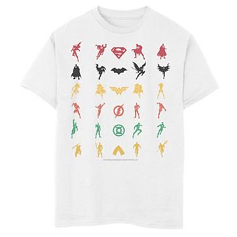 Boys 6-20 DC Comics Justice League Character Moves Stacked Tee