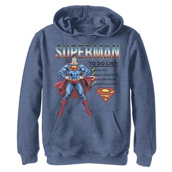 Boys 8-20 DC Comics Superman To Do Check List Hoodie