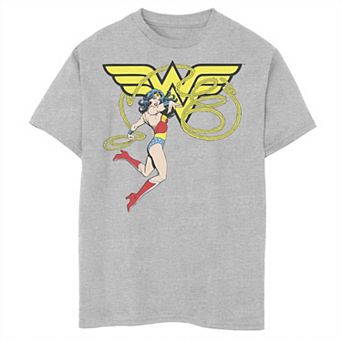 Boys 8-20 DC Comics Wonder Woman Lasso Of Truth Logo Tee