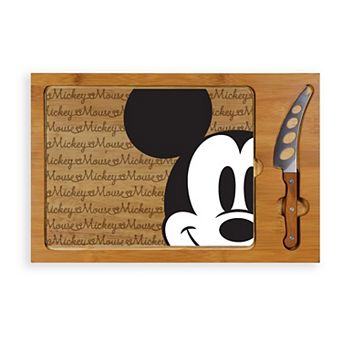 Disney's Mickey Mouse Icon Glass-Top Cutting Board & Knife Set by Toscana