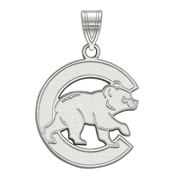 Chicago Cubs Pendant, 14K White - The GLD Shop