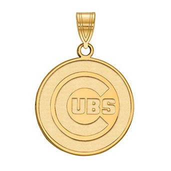 LogoArt Sterling Silver Chicago Cubs Large Pendant
