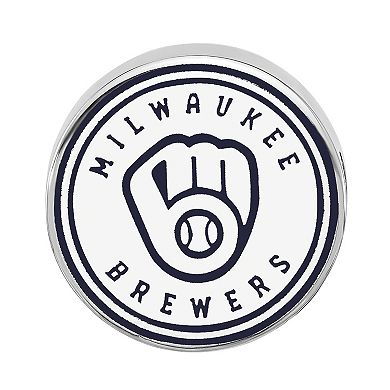 LogoArt Milwaukee Brewers Sterling Silver Enameled Bead