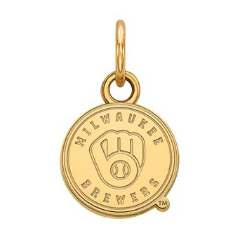 LogoArt Milwaukee Brewers 10k Gold Mini Pendant