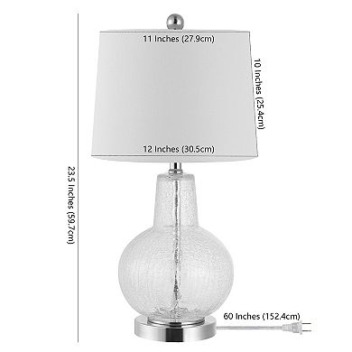 Safavieh Atlas Glass Base Table Lamp