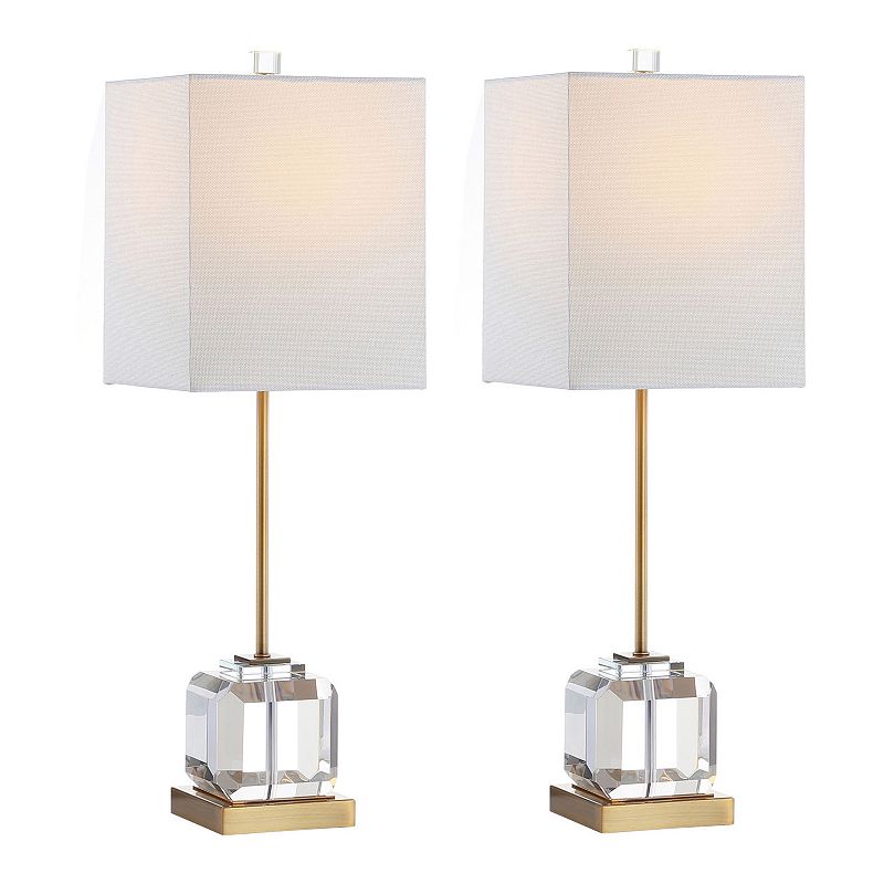 29663218 Safavieh Zayne 2-pc. Table Lamp Set, Yellow sku 29663218