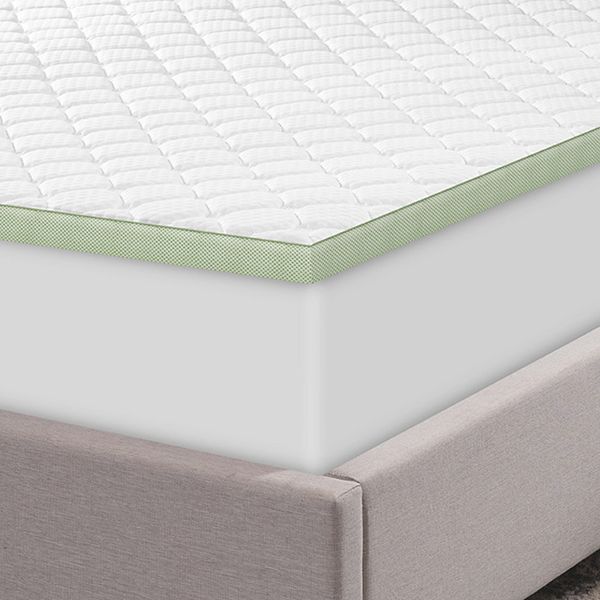 Gray Plush Pillow Top Mattress Pad Cooling Matress Topper Comfortable Soft Size 