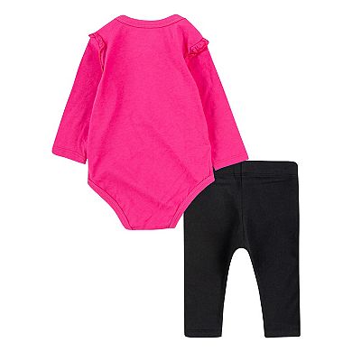 Baby Girl Nike 2-Piece Long Sleeve Bodysuit & Leggings Set