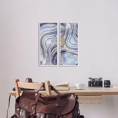 Stupell Home Decor Agate Crystal Pattern Canvas Wall Art 2-piece Set