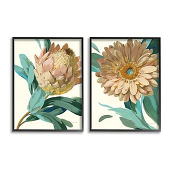 Stupell Home Decor 2 pc Garden Flower Details Texturized Art Set