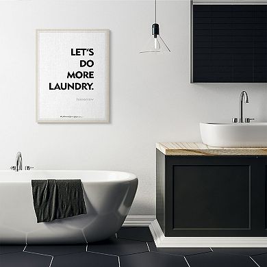 Stupell Home Decor Do Laundry Tomorrow Canvas Wall Art