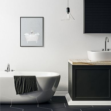 Stupell Home Decor Alpaca Bath Framed Wall Art