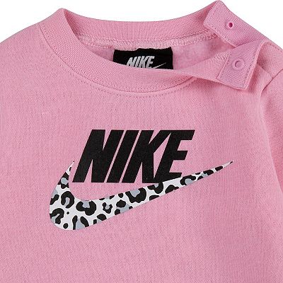 Baby Girl Nike Fleece Tunic Sweatshirt and Leggings 2 Piece Set