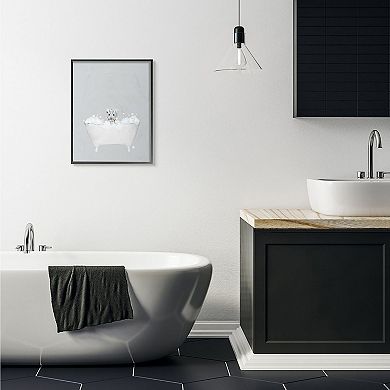 Stupell Home Decor White Tiger Bath Framed Wall Art