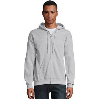 Men's Hanes® EcoSmart Fleece Full-Zip Hooded Jacket