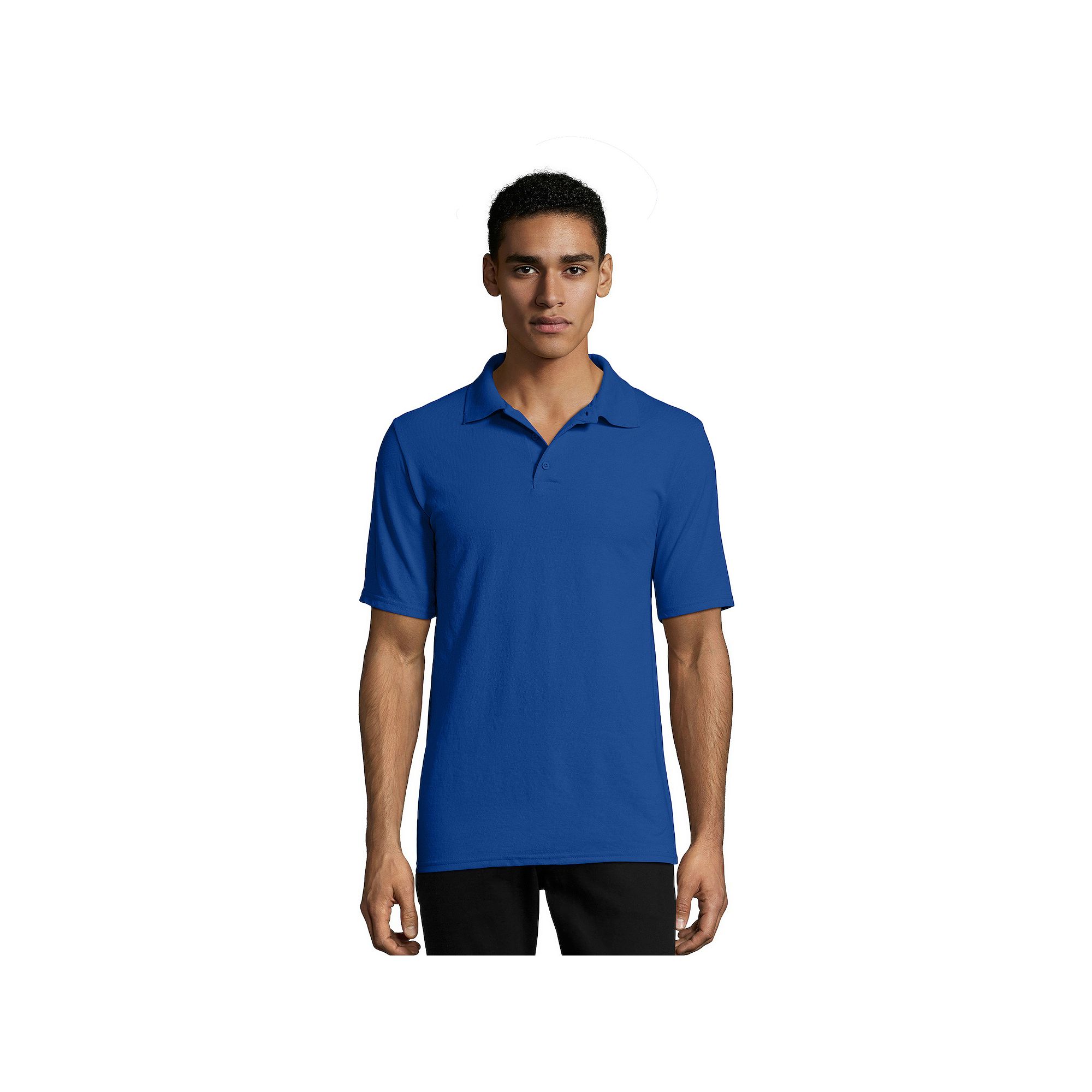 Mens Hanes® X-Temp Fresh IQ Classic-Fit Pique Polo, Size: Small, Deep Roy