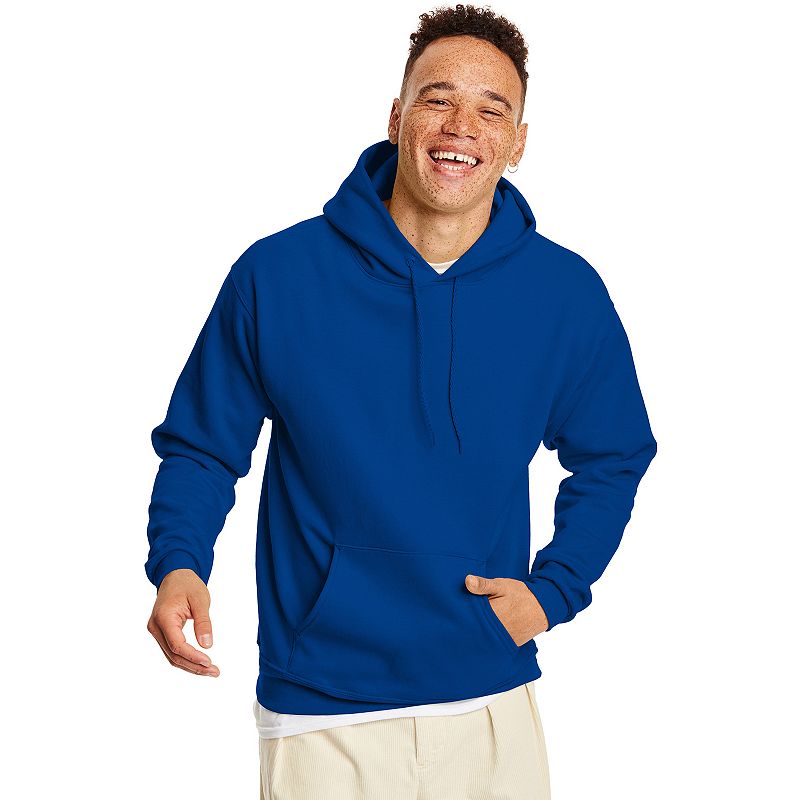 Men's Hanes® EcoSmart Fleece Pullover Hoodie, Size: XL, Deep Royal