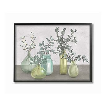Stupell Home Decor Plants Vases Framed Wall Art