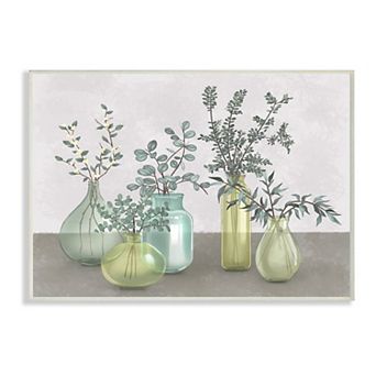 Stupell Home Decor Plants Vases Plaque Wall Art