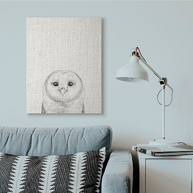 Stupell Home Decor Owl Portrait Canvas Wall Art