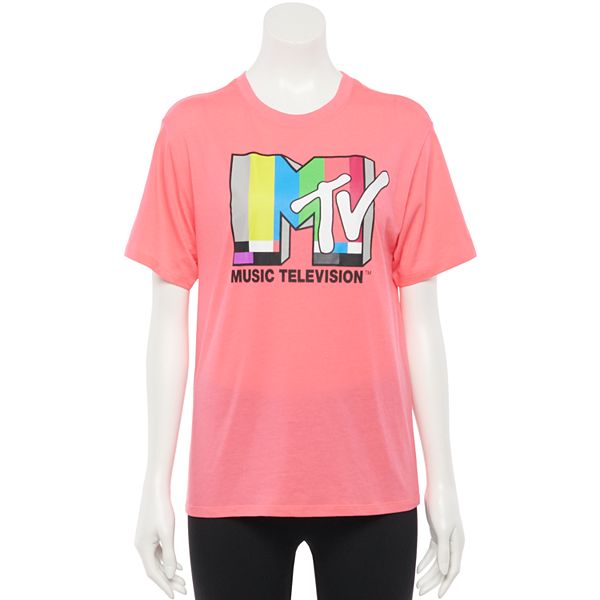 Juniors' MTV Color Bars Logo Tee