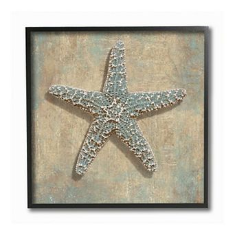 Stupell Home Decor Starfish Beach Framed Wall Art