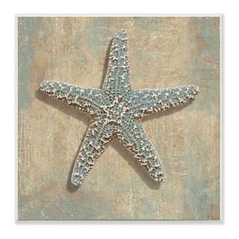 Stupell Home Decor Starfish Beach Plaque Wall Art