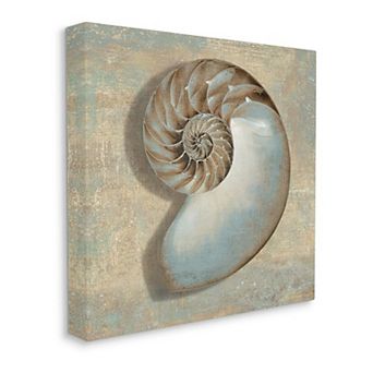 Stupell Home Decor Shell Beach Canvas Wall Art