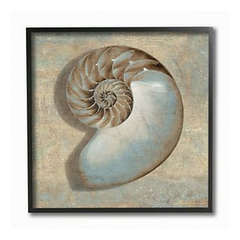 Stupell Home Decor Shell Beach Framed Wall Art