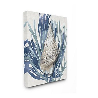 Stupell Home Decor Shell Coral Canvas Wall Art