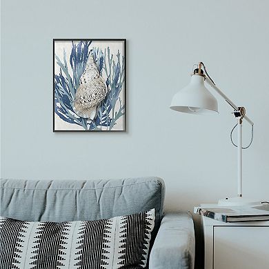 Stupell Home Decor Shell Coral Beach Framed Wall Art