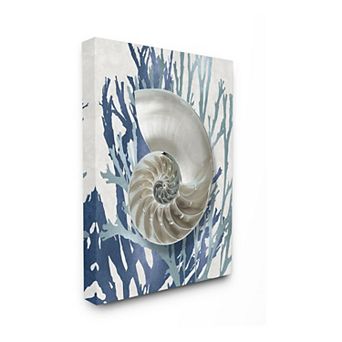 Stupell Home Decor Shell Coral Canvas Wall Art