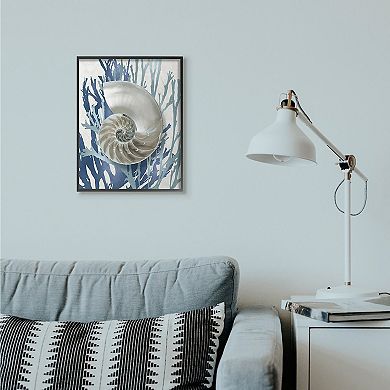 Stupell Home Decor Shell Coral Beach Framed Wall Art