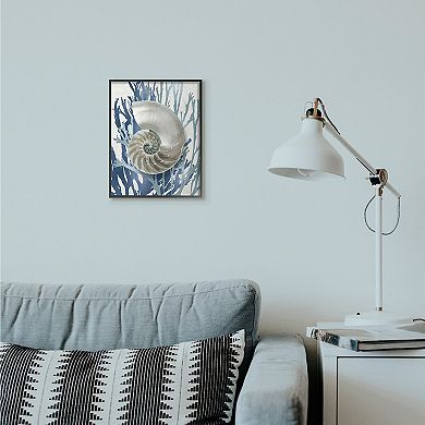 Stupell Home Decor Shell Coral Beach Framed Wall Art