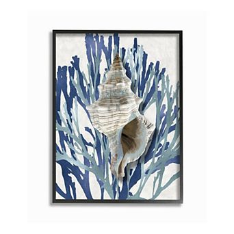 Stupell Home Decor Tower Shell Framed Wall Art