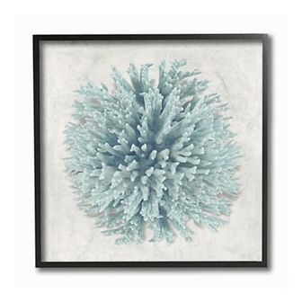 Stupell Home Decor Coral Ball Blue Framed Wall Art