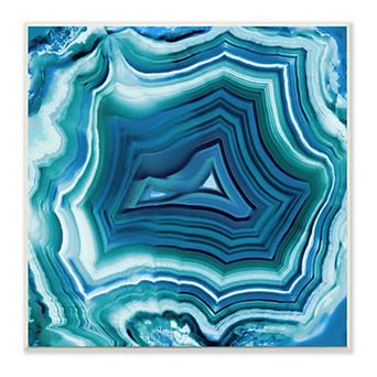 Stupell Home Decor Agate Pattern Blue Plaque Wall Art