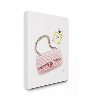 Stupell Home Decor Pink Purse Canvas Wall Art