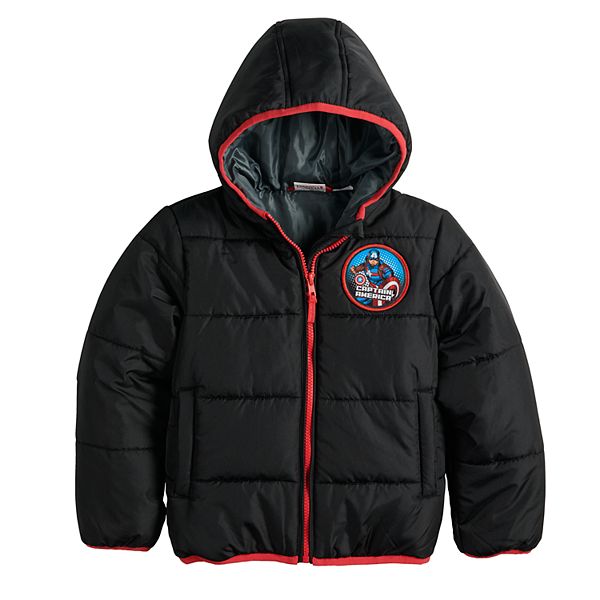 Marvel Avengers Spiderman Toddler Boys Cosplay Winter Coat Puffer Jacket Red