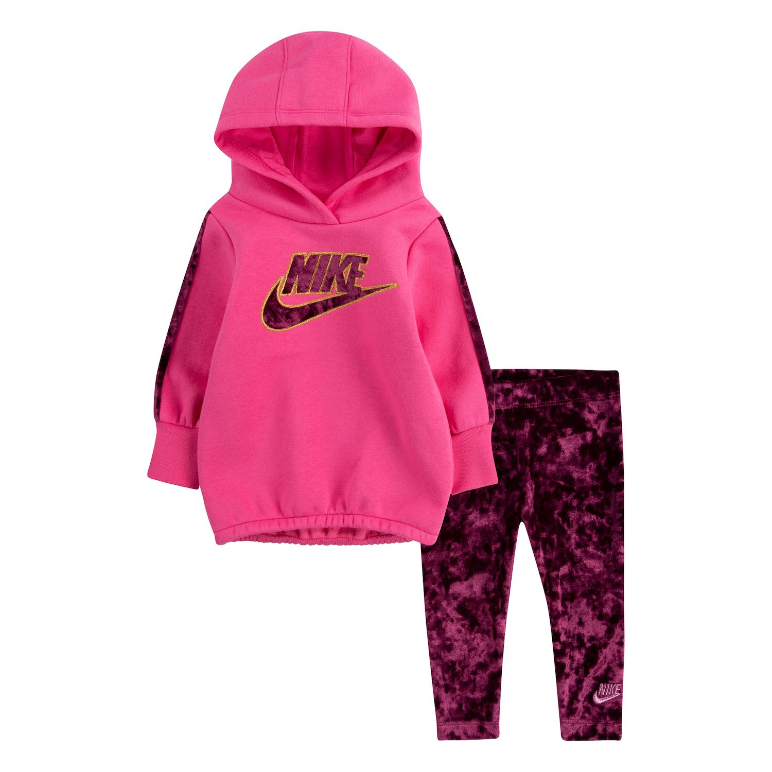 Toddler Girl Nike Hoodie \u0026 Velour 