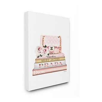 Stupell Home Decor Pink Purse Canvas Wall Art