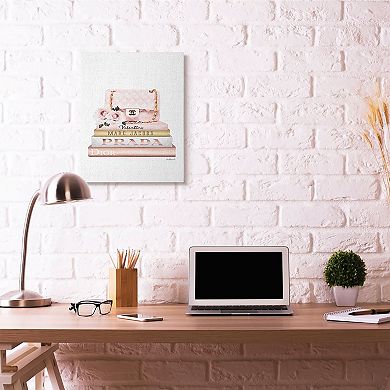 Stupell Home Decor Pink Purse Canvas Wall Art