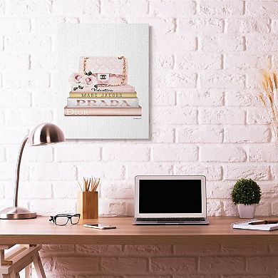 Stupell Home Decor Pink Purse Canvas Wall Art